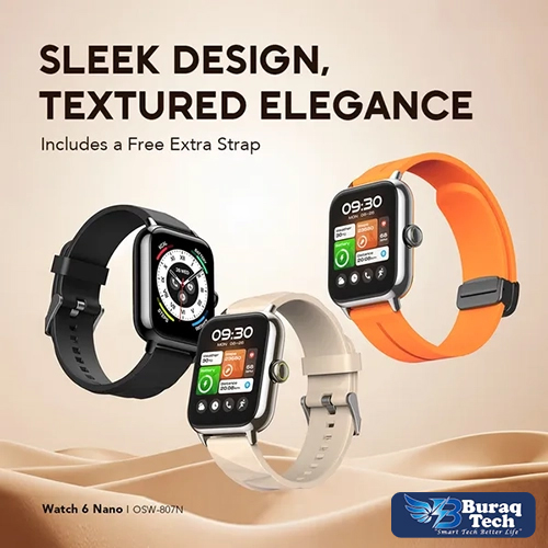 Oraimo Watch 6 Nano OSW-807N 1.52" Full Touch Smart Watch
